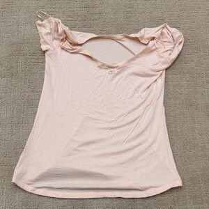 CALIA by Carrie Underwood Light Blush Short Sleeve Scoop Neck Tee